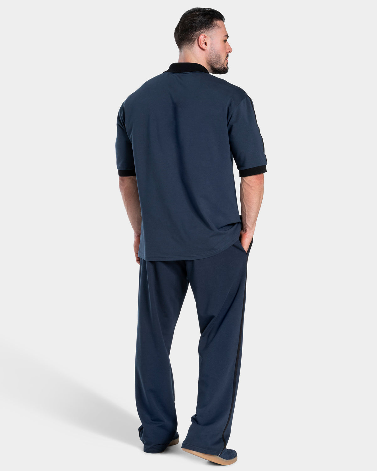 Soft Straight Leg Joggers ‘Midnight’