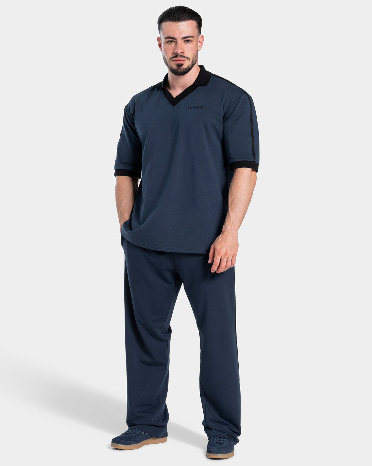 Soft Straight Leg Joggers ‘Midnight’