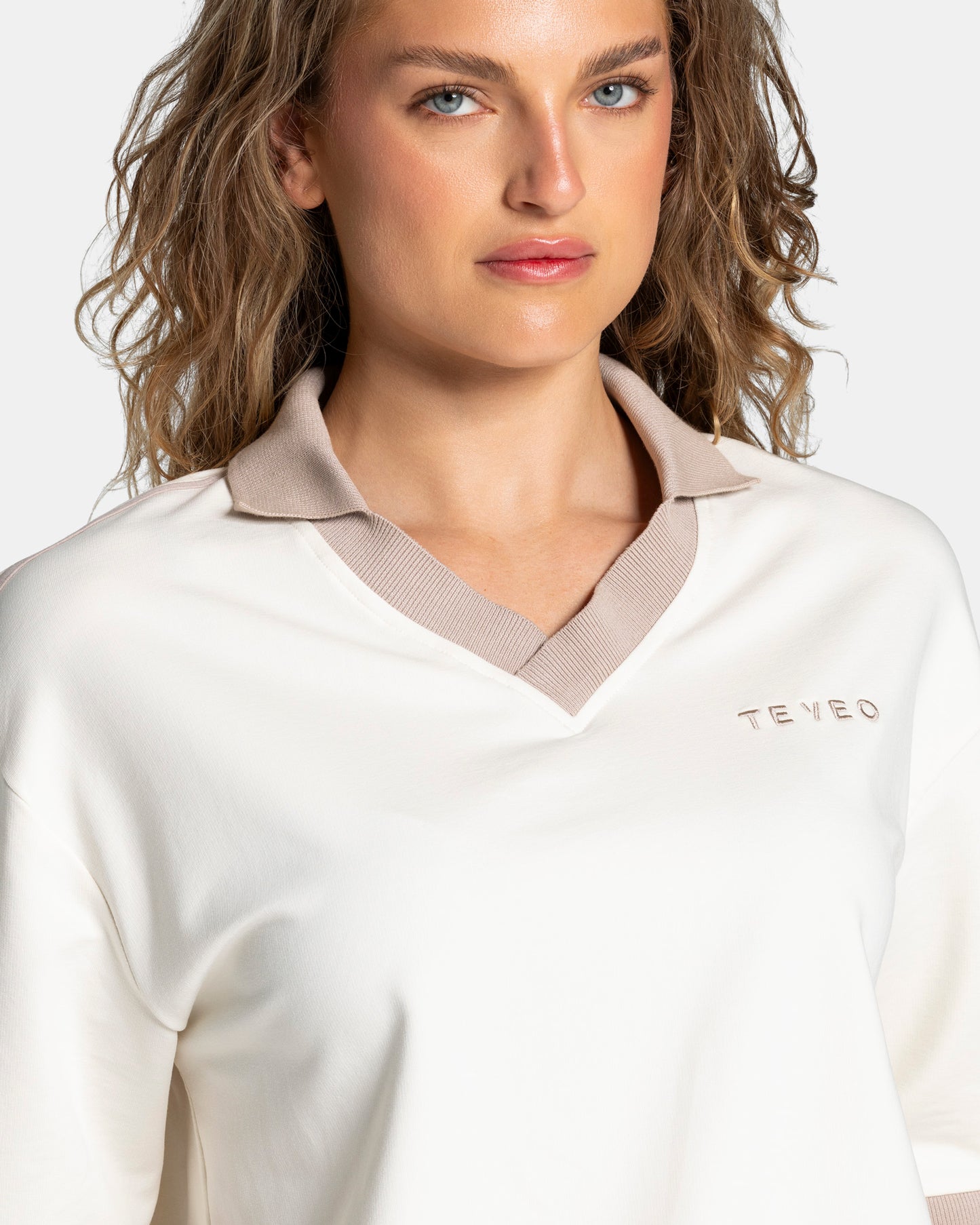 Polo de manga corta Soft «blanco roto»