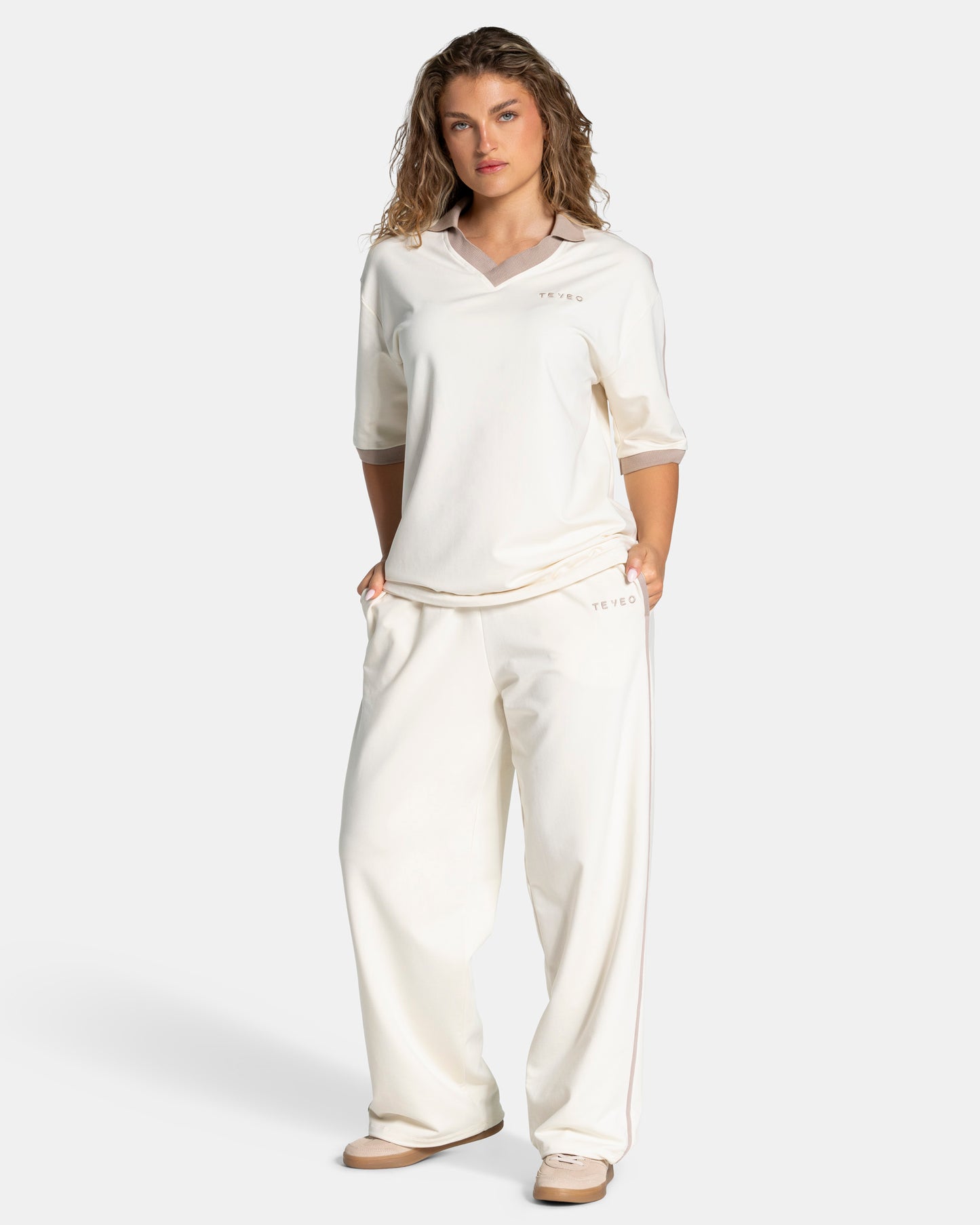 Joggers Soft Wide Leg Tall “Off White”