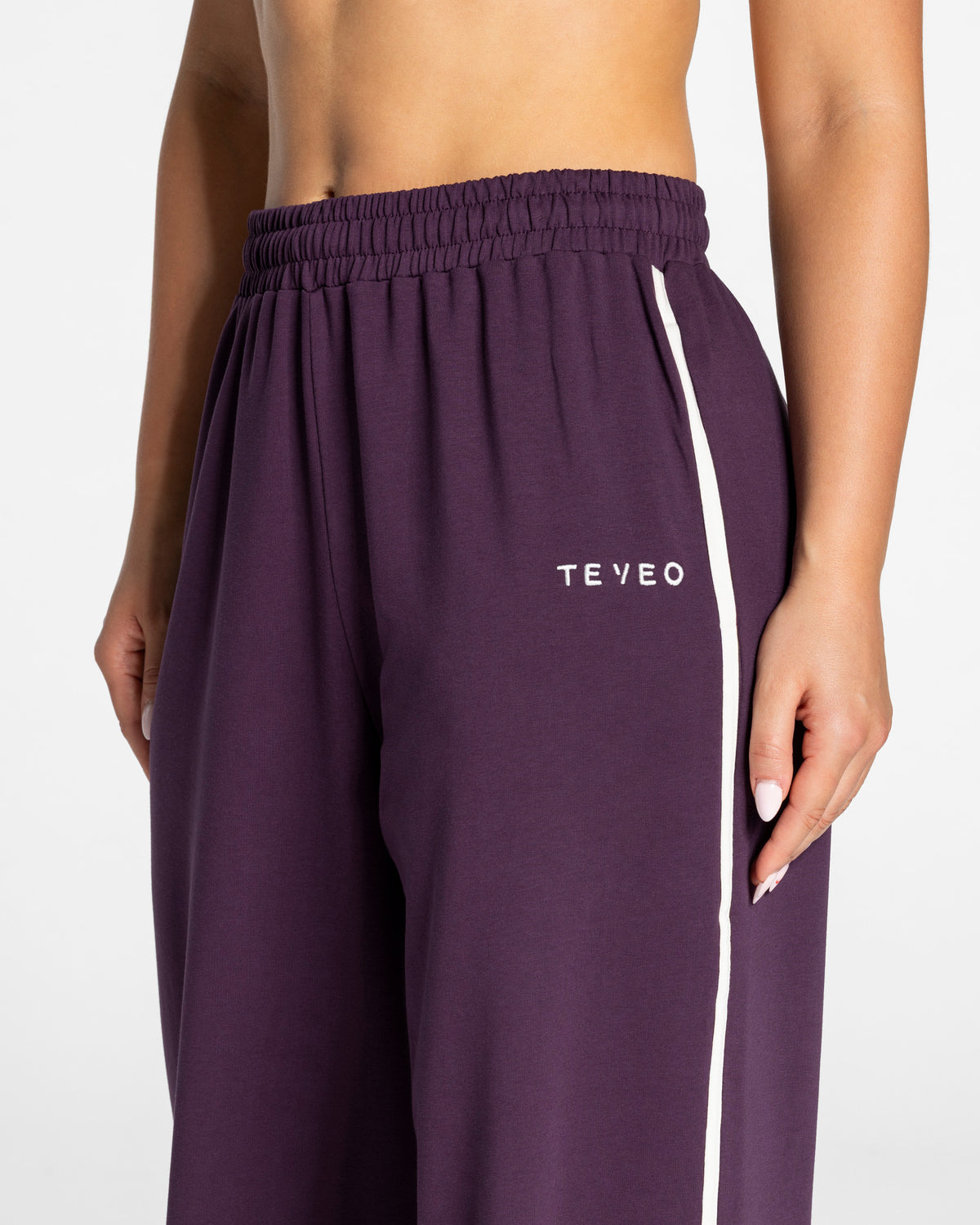 Soft Wide Leg Joggers – Tall ‘Blackberry’