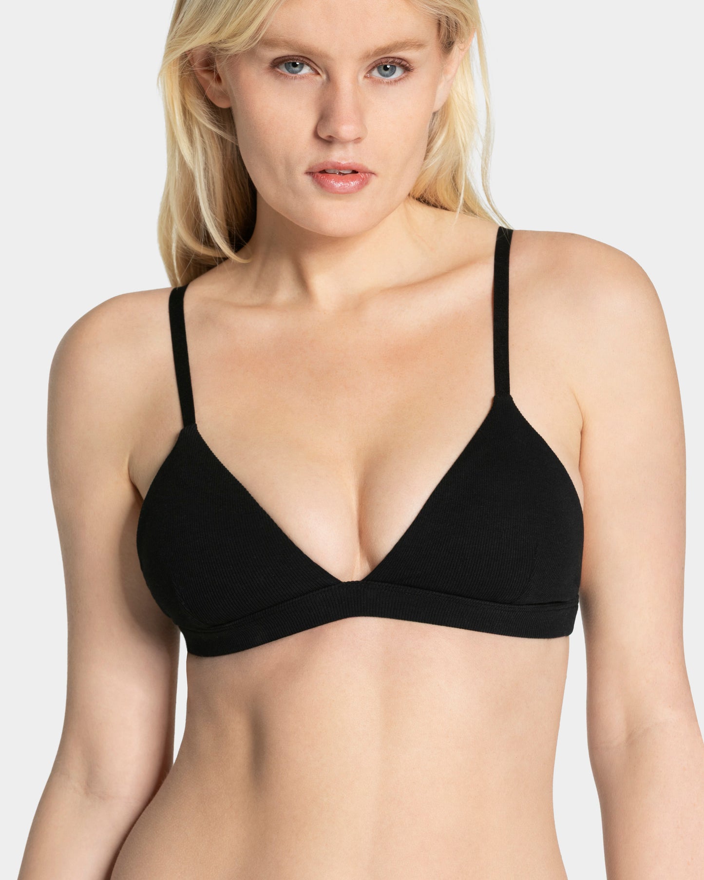 Soft Ribbed Bra ‘Black’
