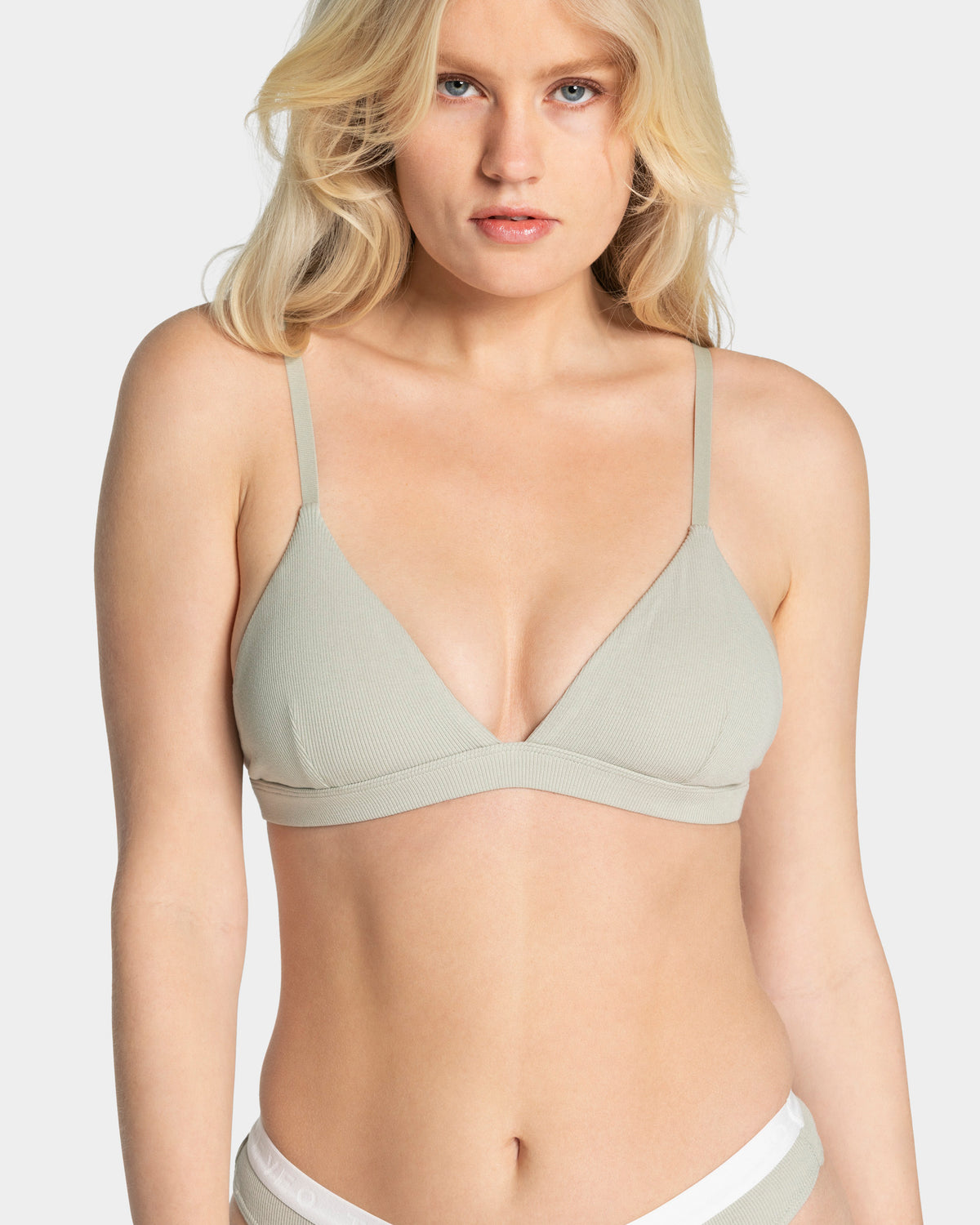Soft Ribbed Bra ‘Pistachio’