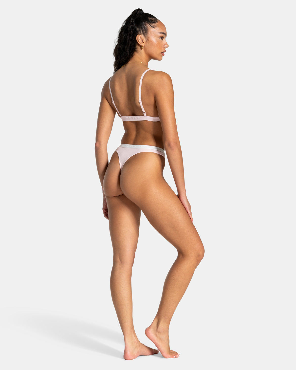 Soft Ribbed Thong ‘Blossom’