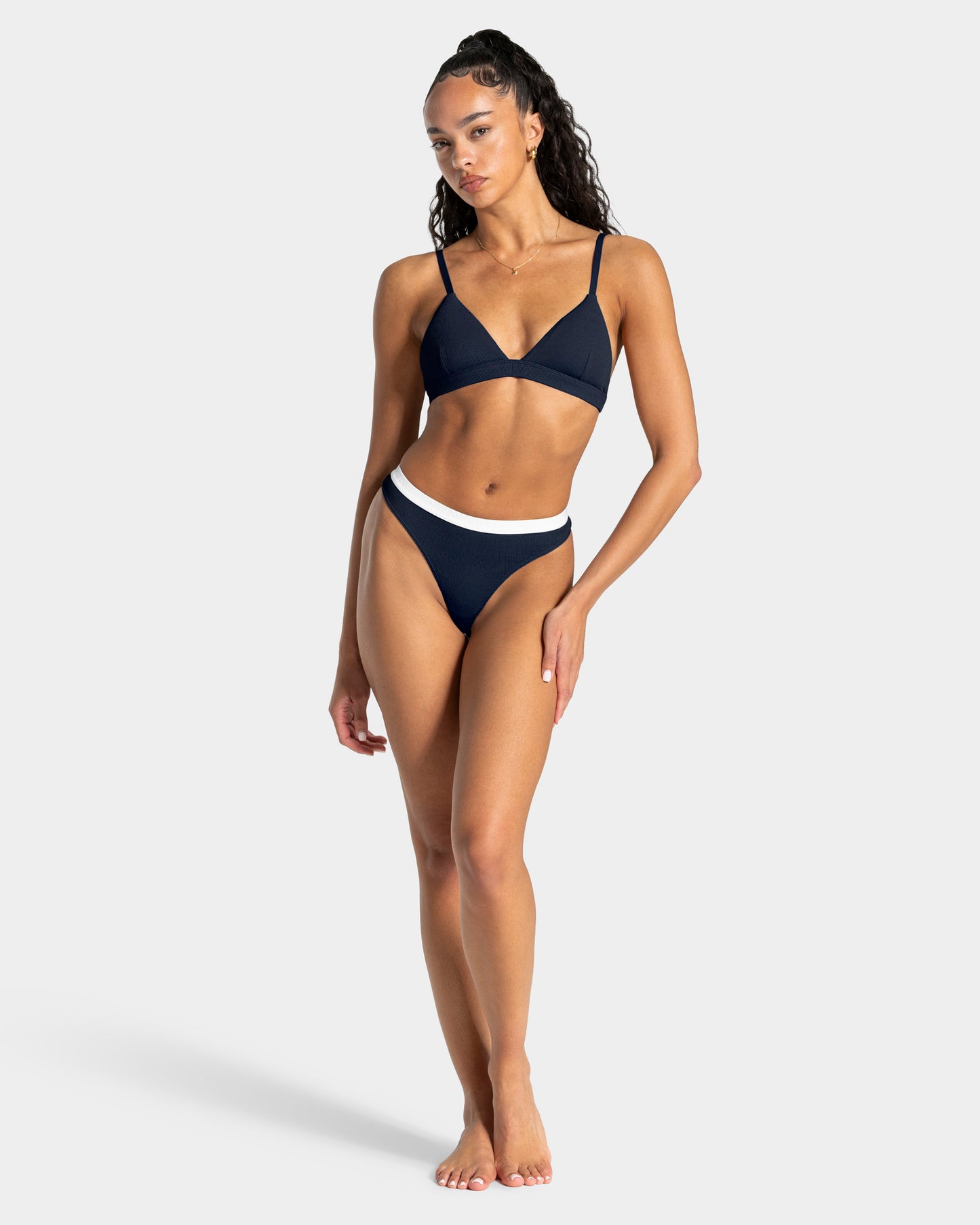 Soft Ribbed Bra ‘Midnight’