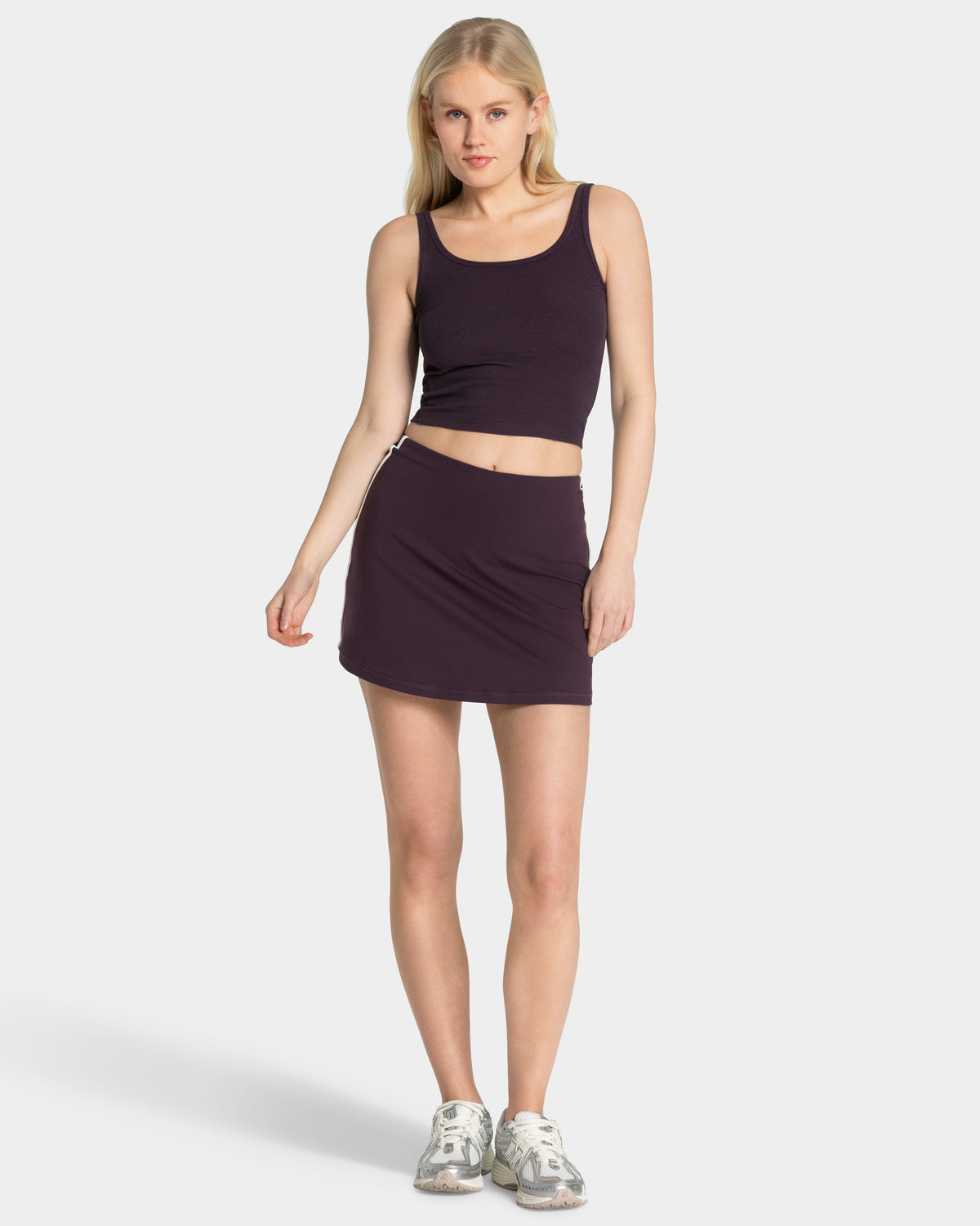 Soft Ribbed Top ‘Blackberry’