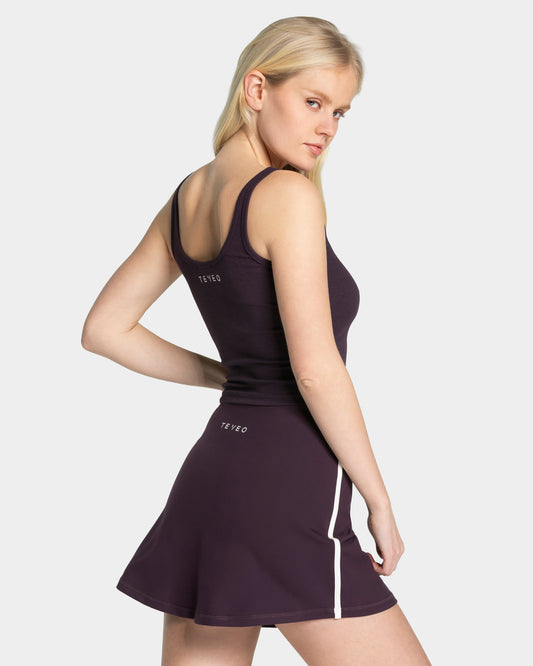 Soft Ribbed Top "Blackberry"