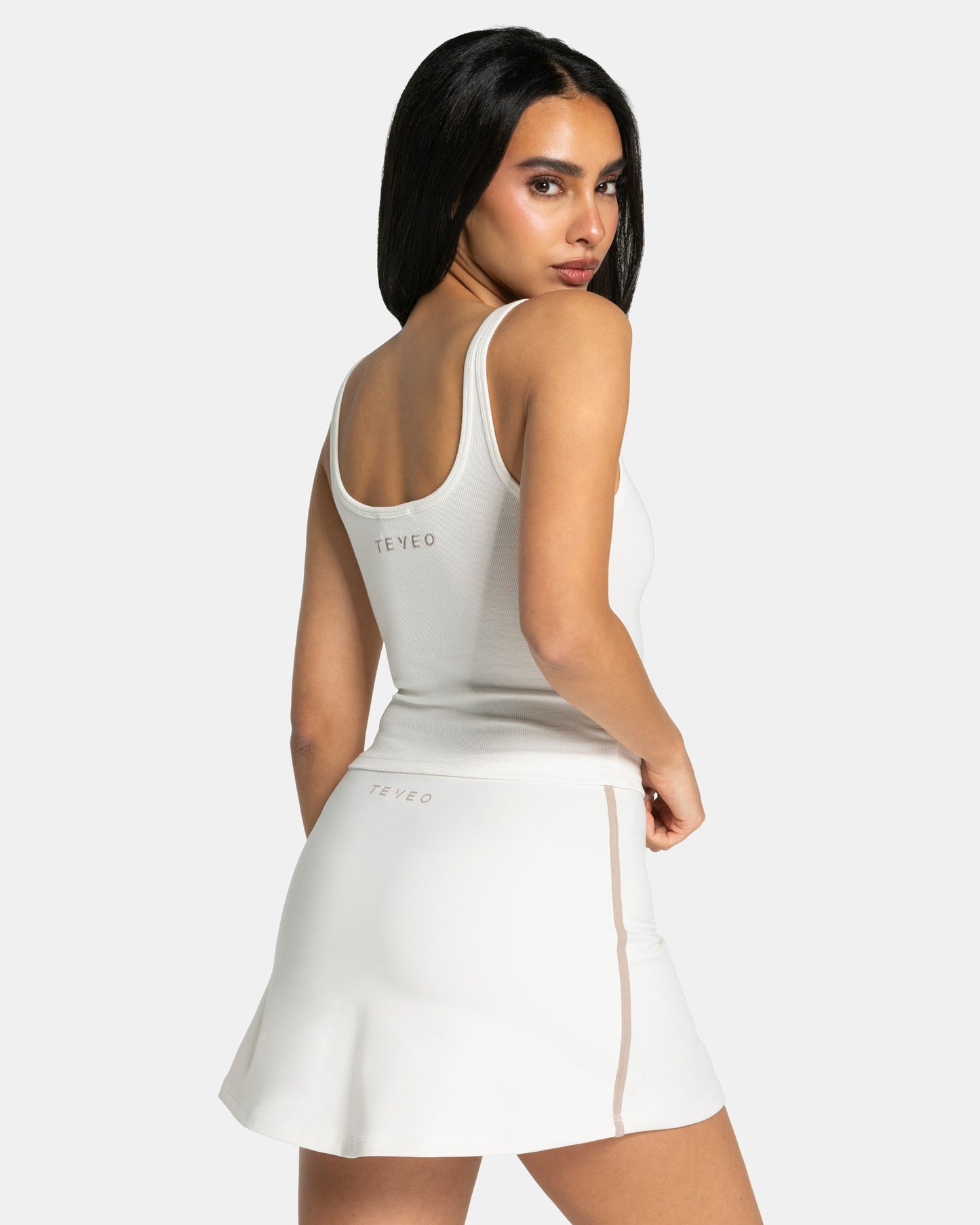 Soft Ribbed Top ‘Off White’