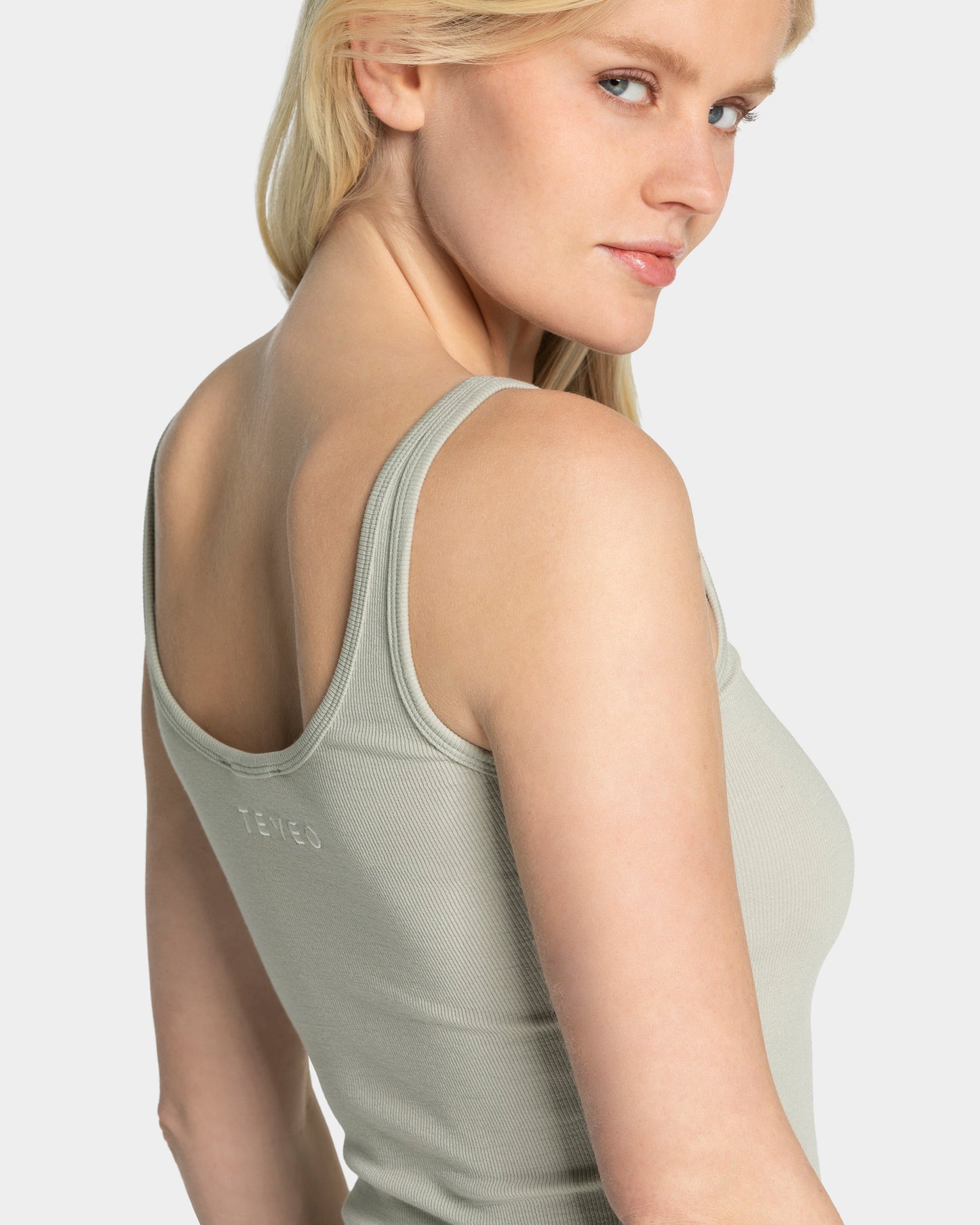 Soft Ribbed Top ‘Pistachio’