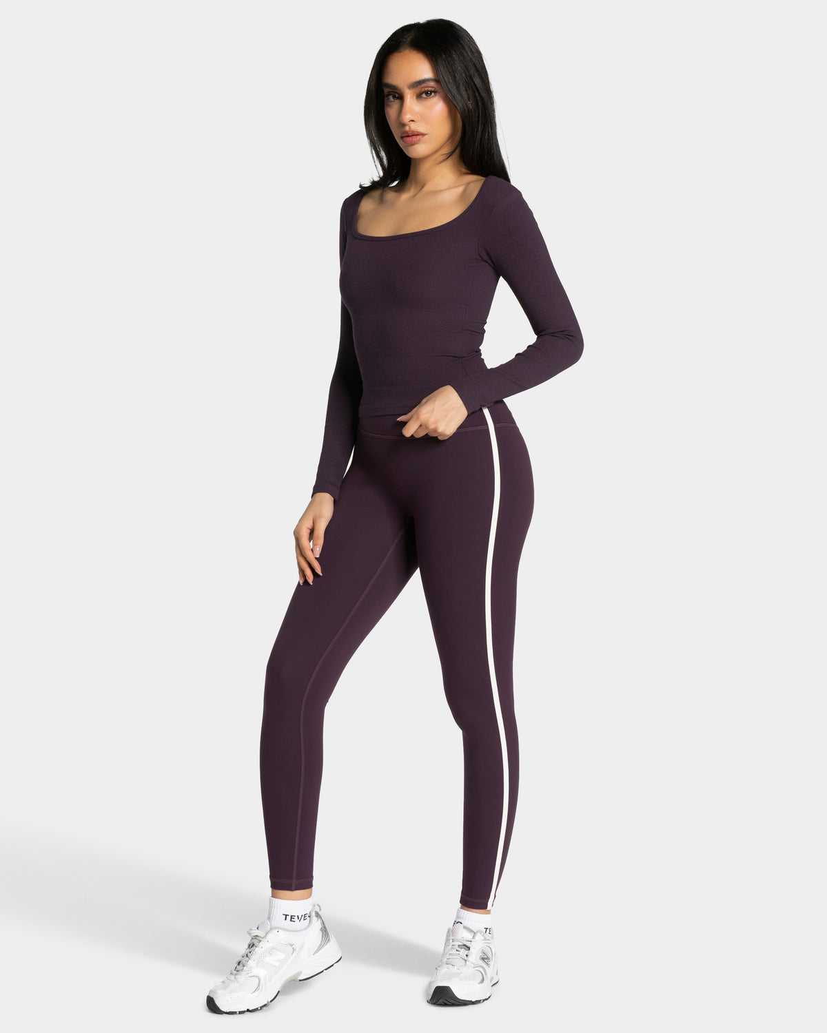 Soft Ribbed Longsleeve ‘Blackberry’