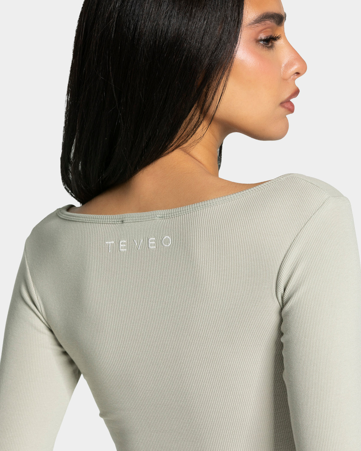 Soft Ribbed Longsleeve "Pistachio"