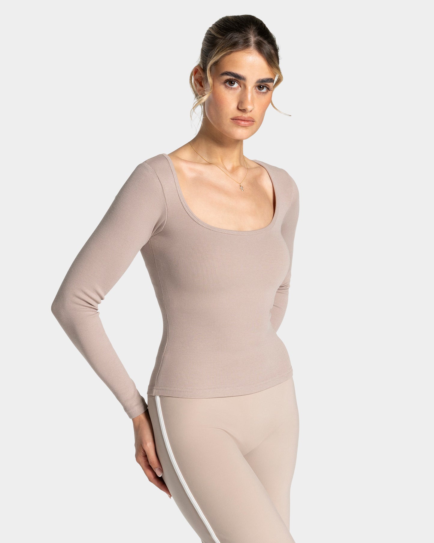 Soft Ribbed Longsleeve ‘Cappuccino’