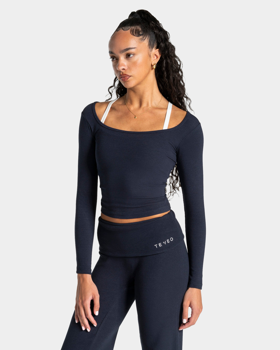 Camiseta de manga larga Soft Ribbed «Midnight»