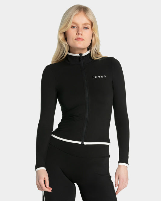 Giacca con zip Shaping Soft "Nero"