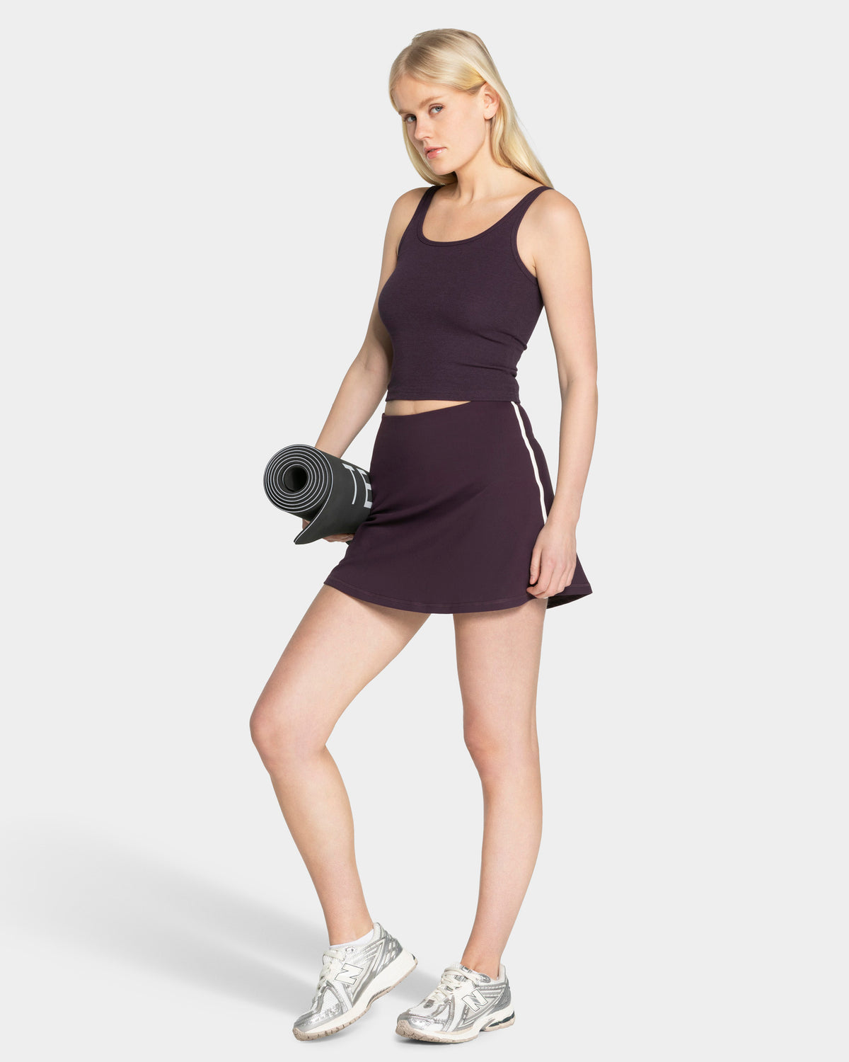 Soft Ribbed Top ‘Blackberry’