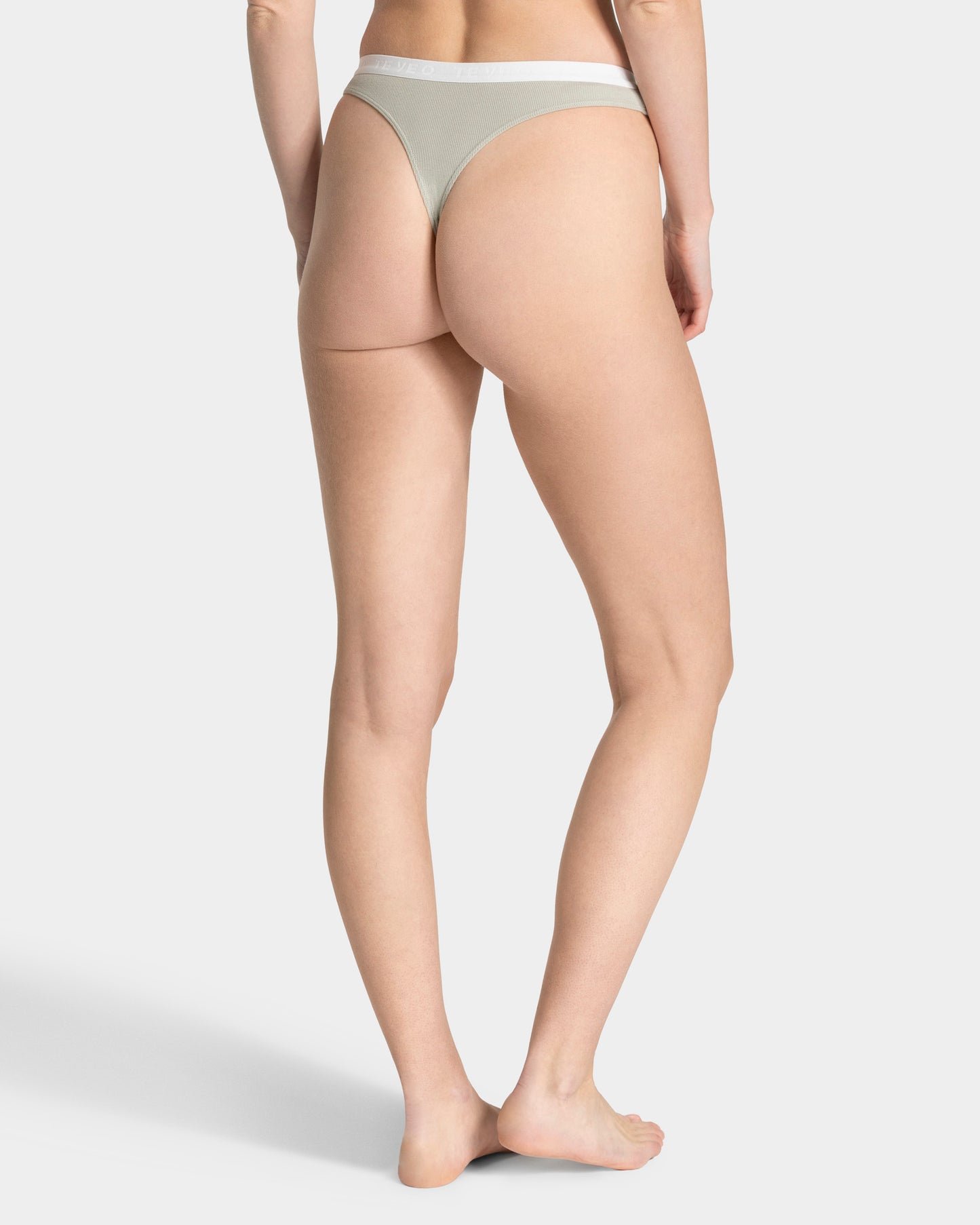 Soft Ribbed Thong ‘Pistachio’