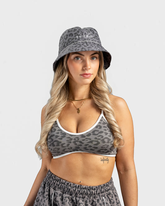 Contrastline Bucket Hat ‘Graphite Leopard’