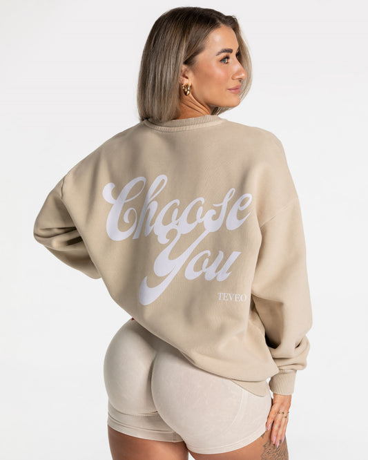 Acid Oversized Sweater ‘Sand’