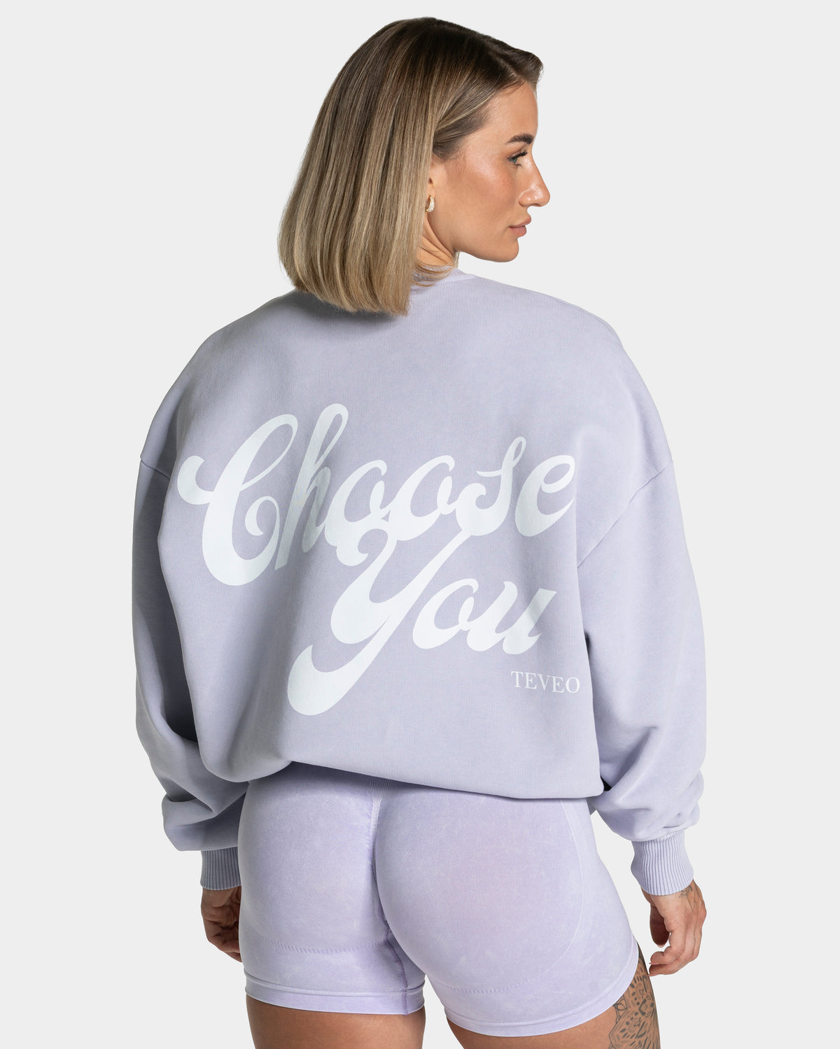 Sweat-shirt Acid oversize « lilas »
