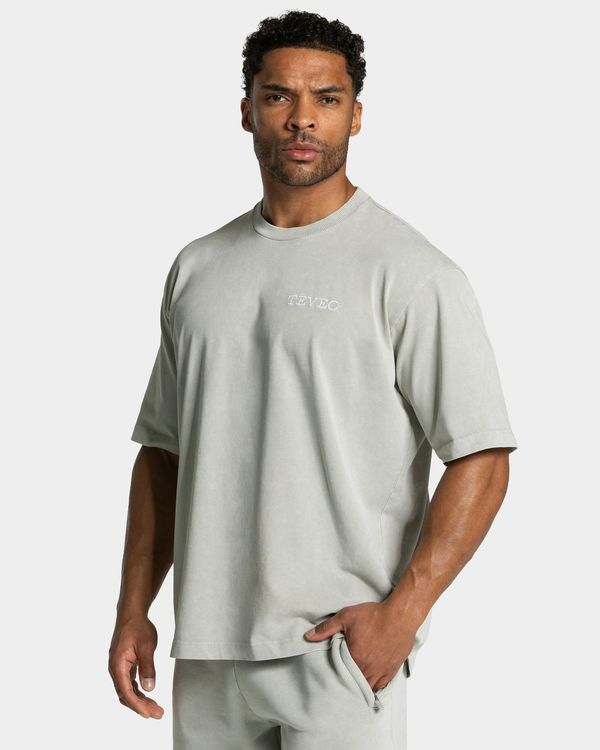T-shirt Acid « vert sauge »