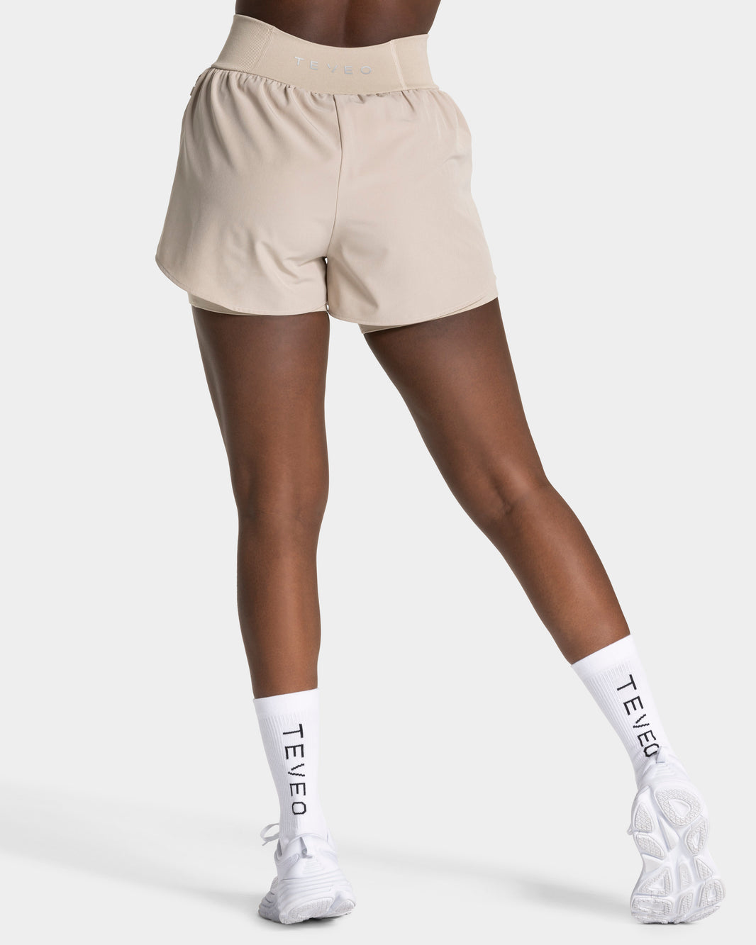 END Running 2in1 Shorts ‘Latte’