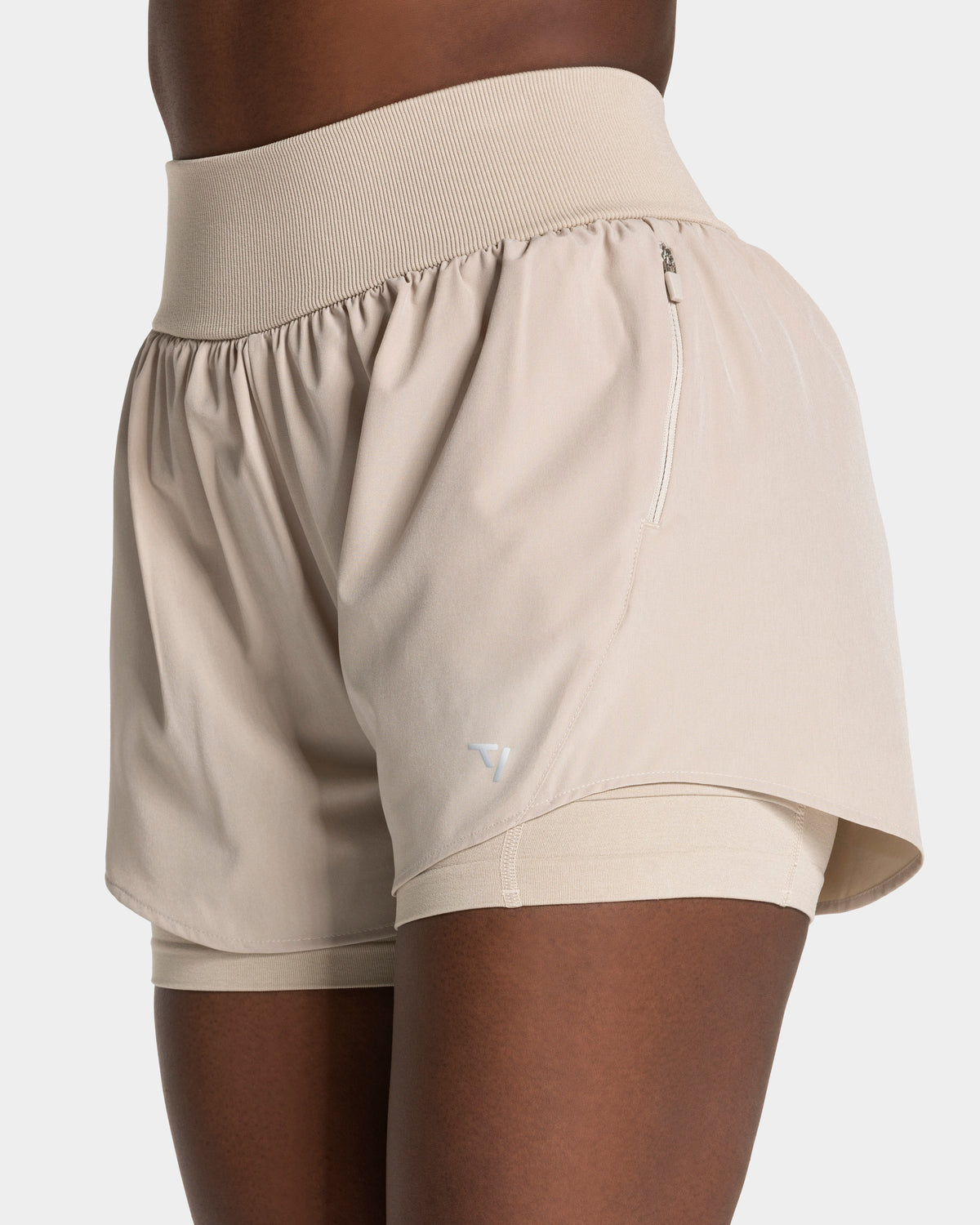 Shorts 2 en 1 END Running «Latte»
