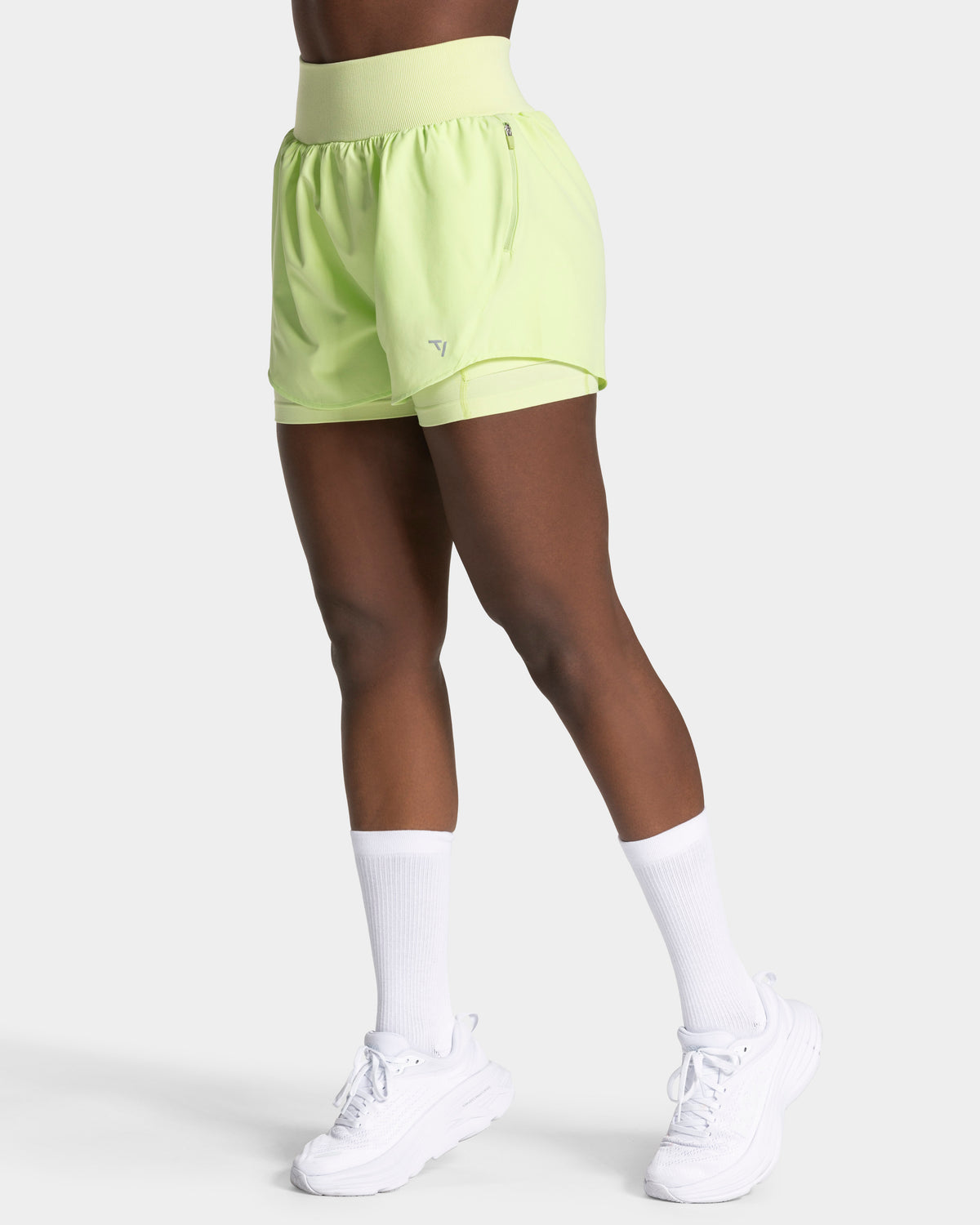 END Running Socken (2er-Pack) "Weiß - Limelight"