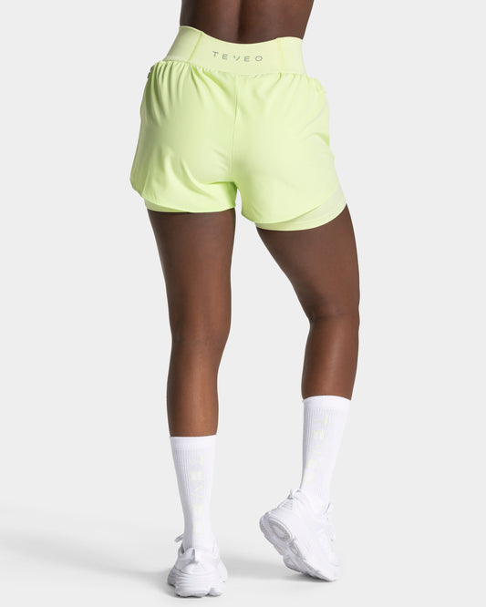 END Running Socken (2er-Pack) "Weiß - Limelight"