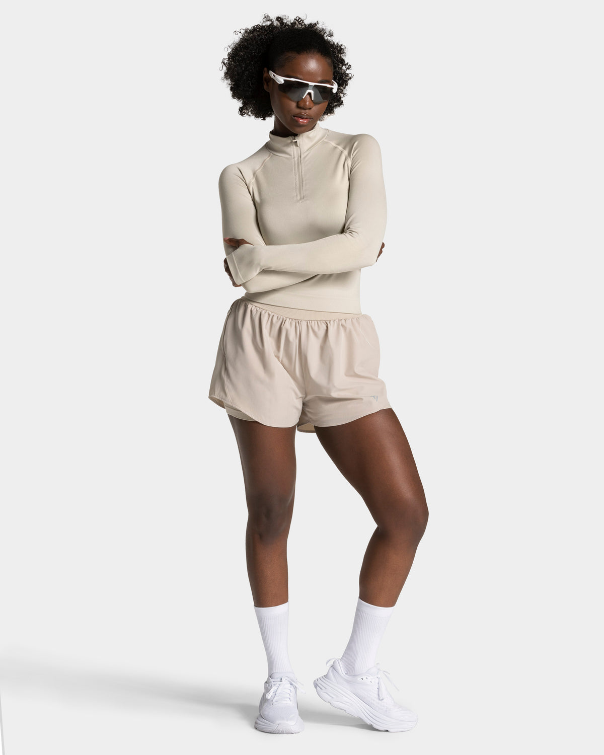 Shorts 2 en 1 END Running «Latte»