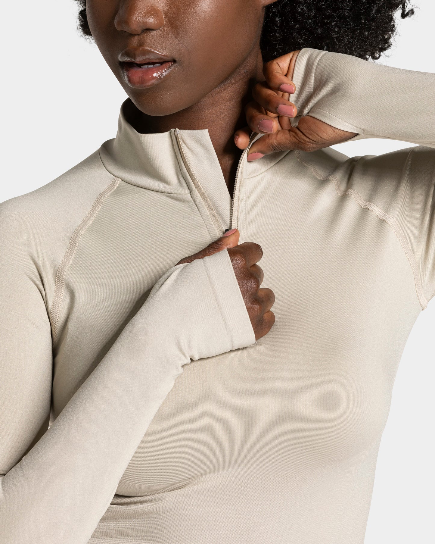 END Running Half Zip ‘Latte’