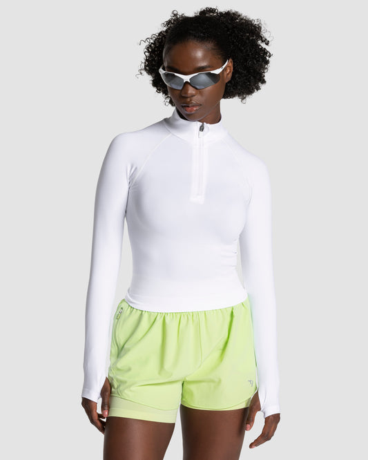 END Running Half Zip ‘White’