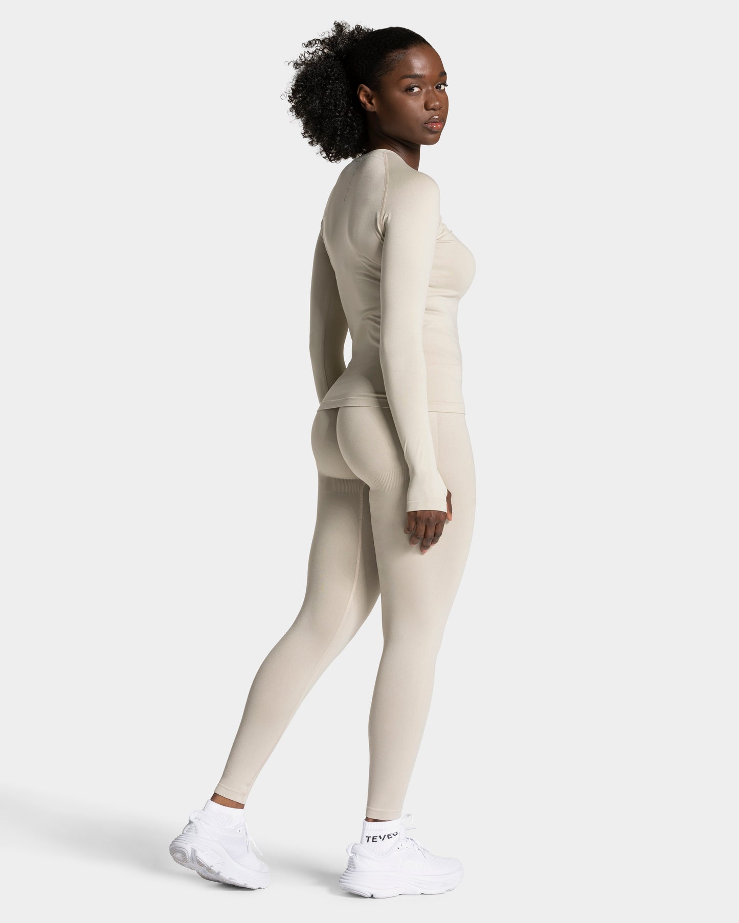 END Running Sculpt Scrunch Leggings ‘Latte’