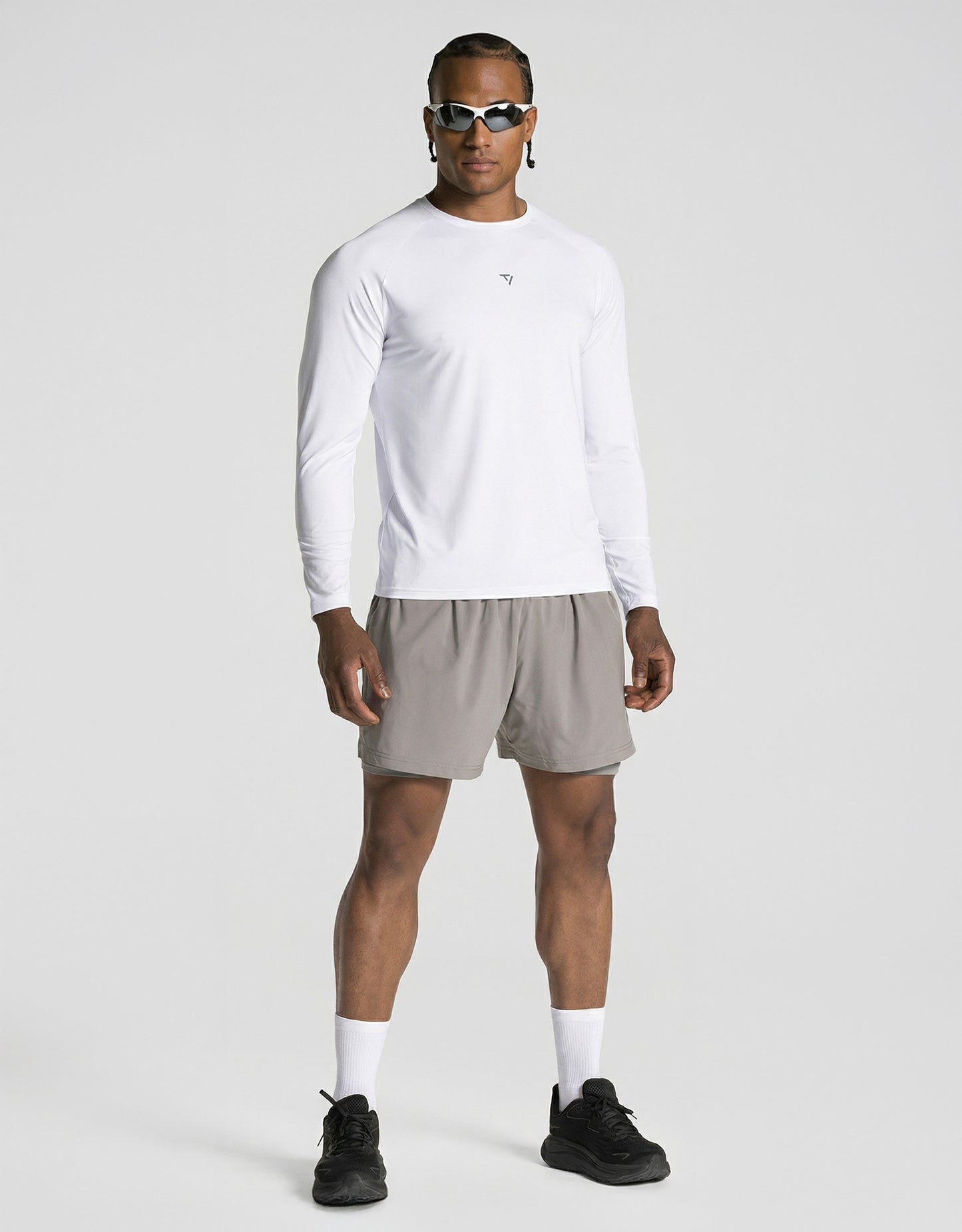 Haut à manches longues END Running « blanc »