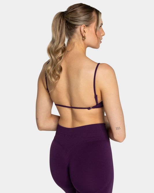 Brassière Backless Femme « aubergine »