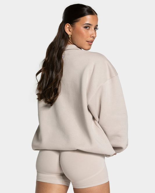 Sudadera Femme Half Zip «crema»