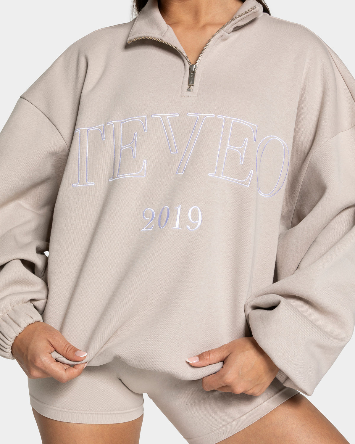 Femme Half Zip Sweater ‘Cream’