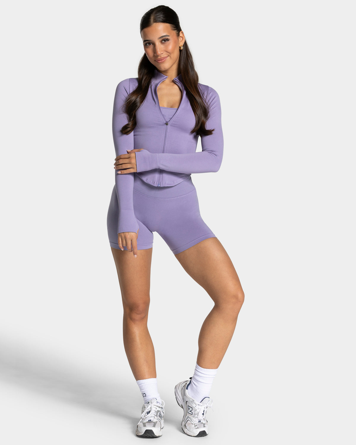 Bluza rozpinana Femme Shaping „Lawendowy”