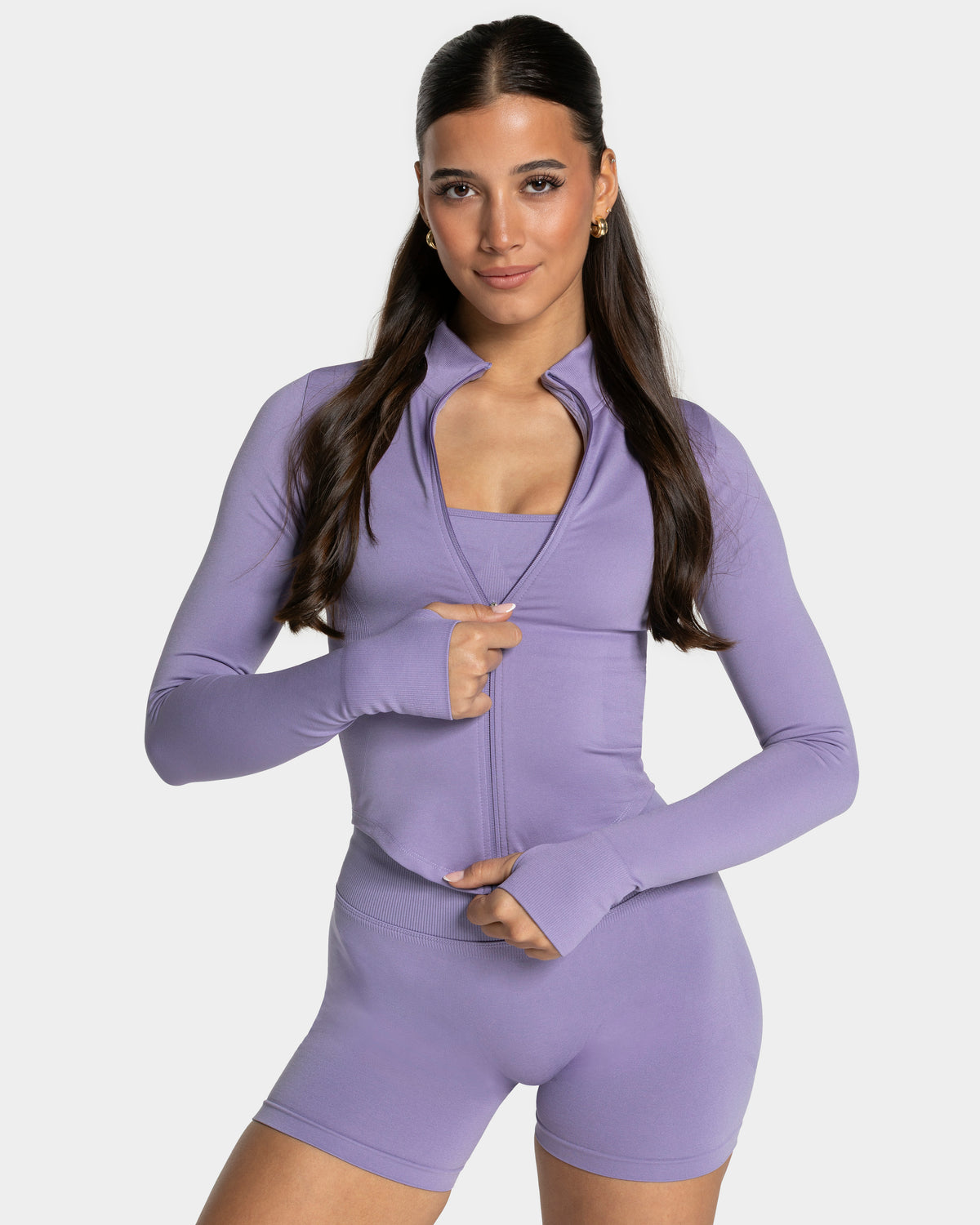 Bluza rozpinana Femme Shaping „Lawendowy”