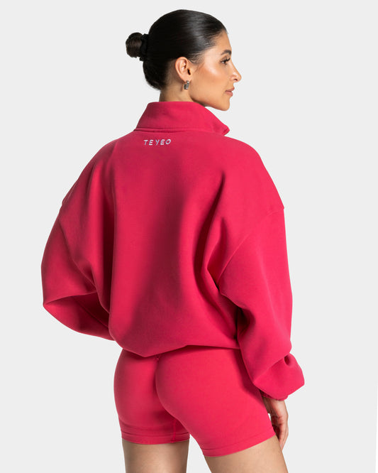 Femme Half Zip Sweater ‘Berry’