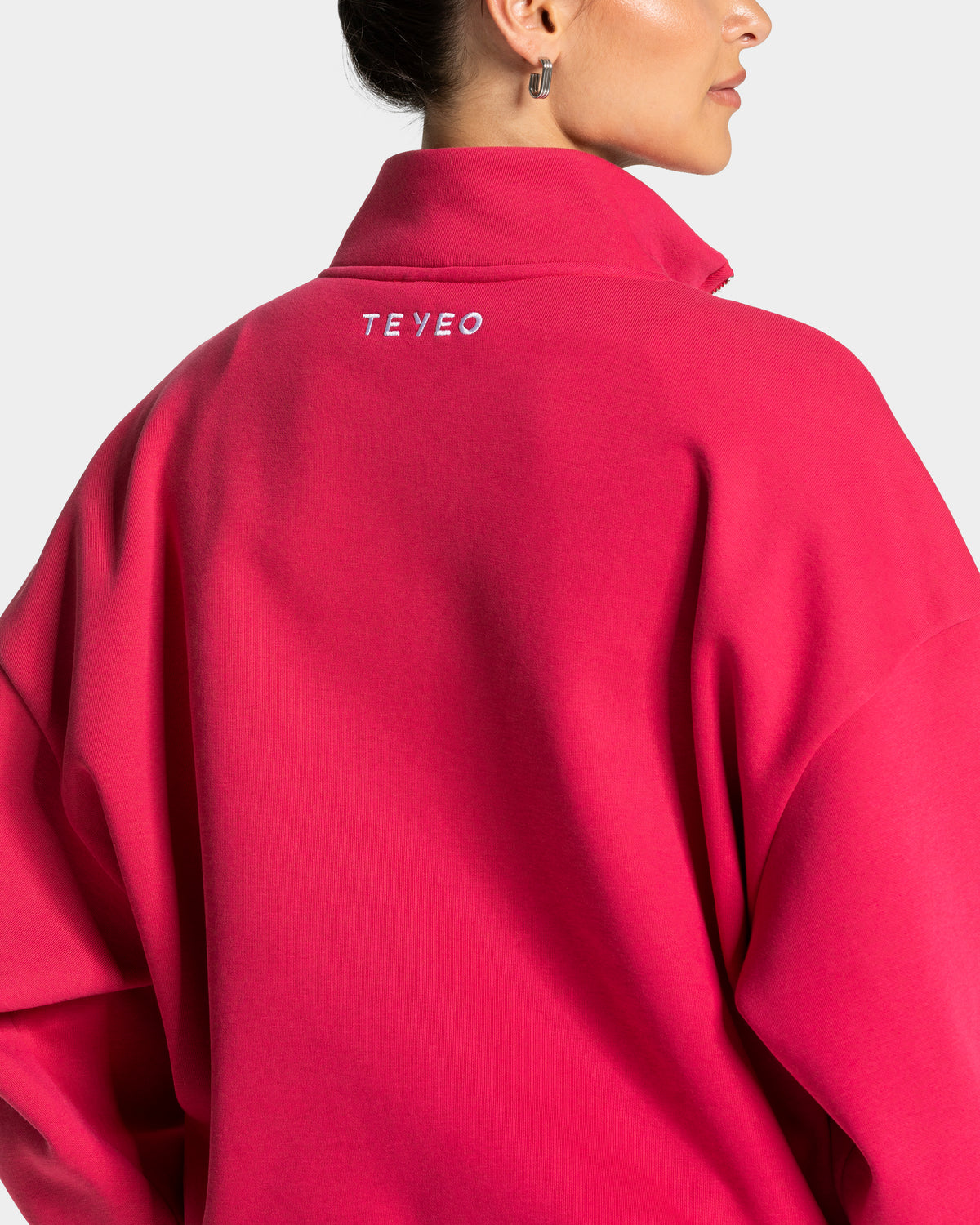 Femme Half Zip Sweater ‘Berry’