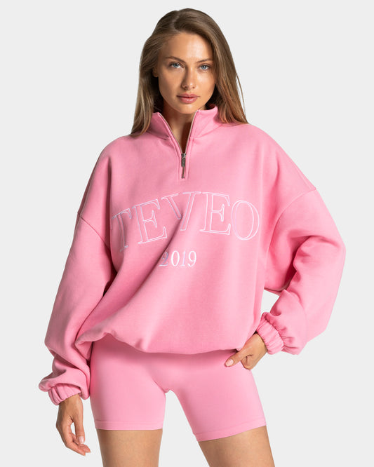 Sudadera Femme Half Zip «rosa»