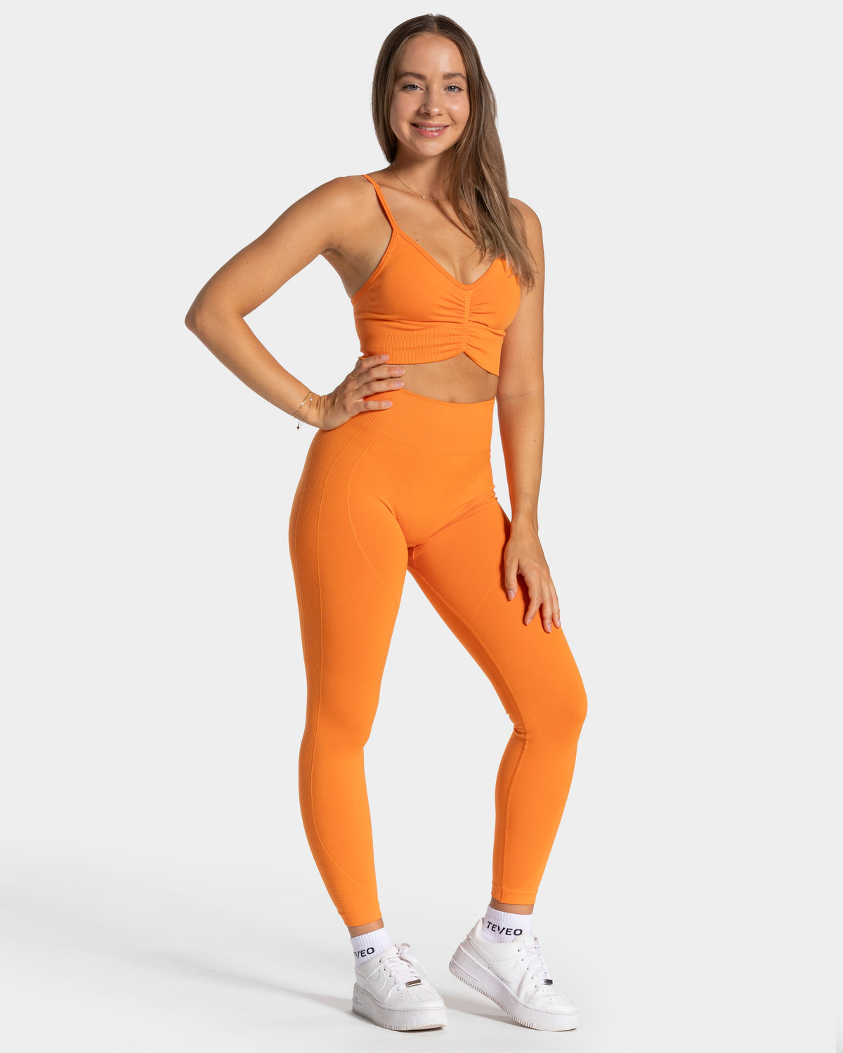 Legginsy Focus Scrunch „Pomarańczowy”