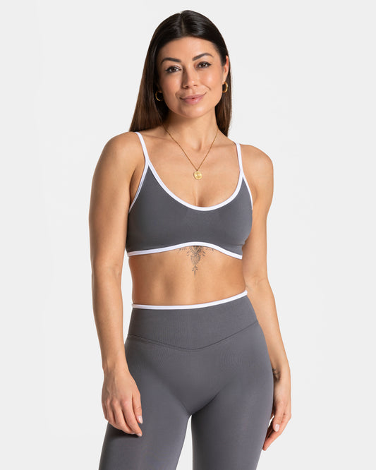 Brassière Contrastline « graphite »