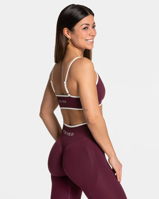 Brassière Contrastline « prune »