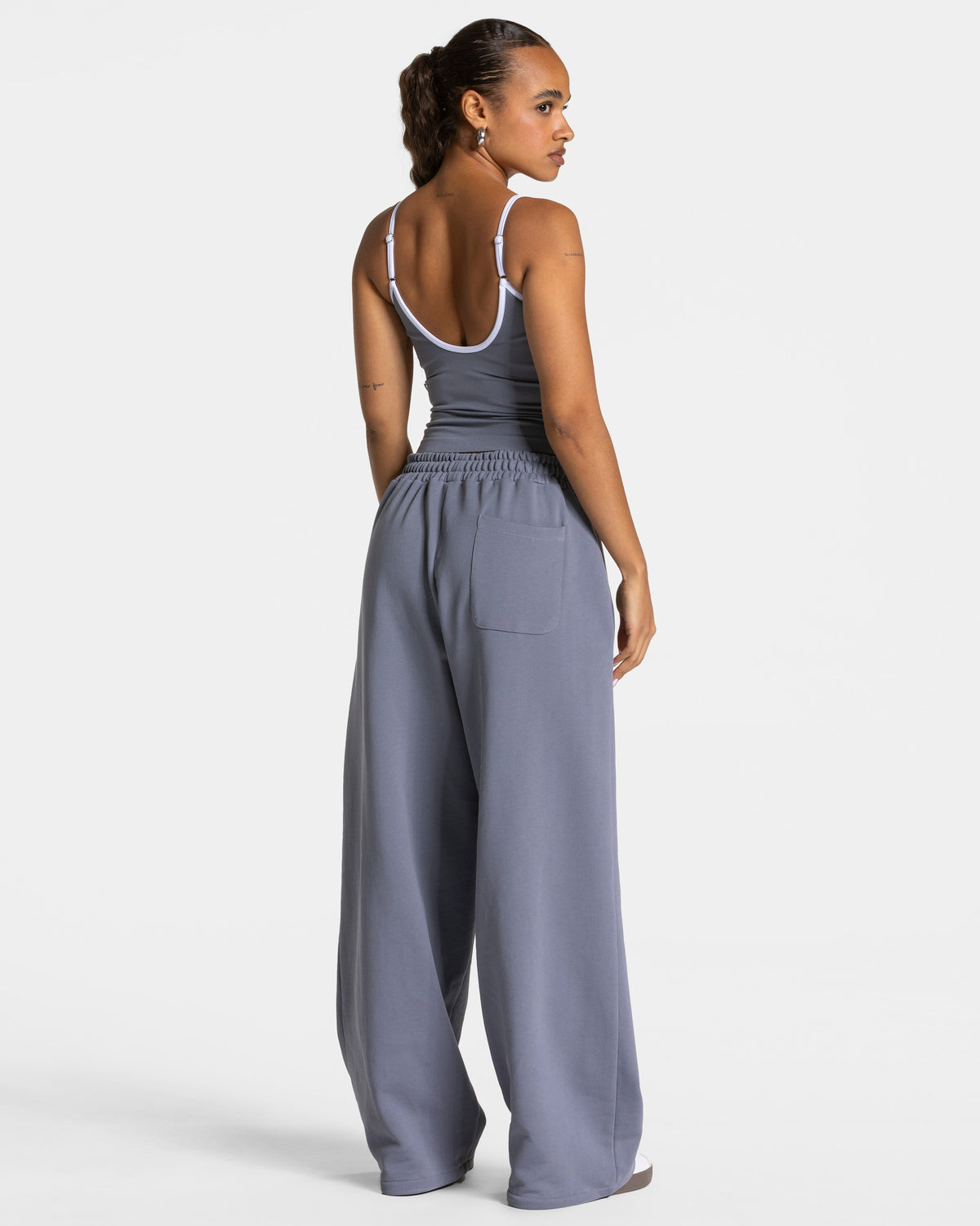 Top Cami Contrastline "Grigio ghiaccio"
