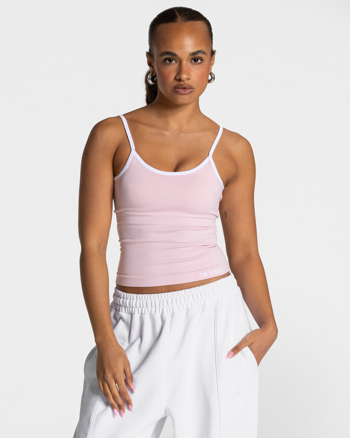 Contrastline Cami Top ‘Pink’