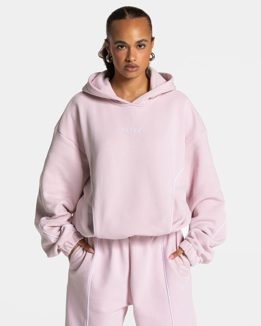 Contrastline Hooded Sweater ‘Pink’