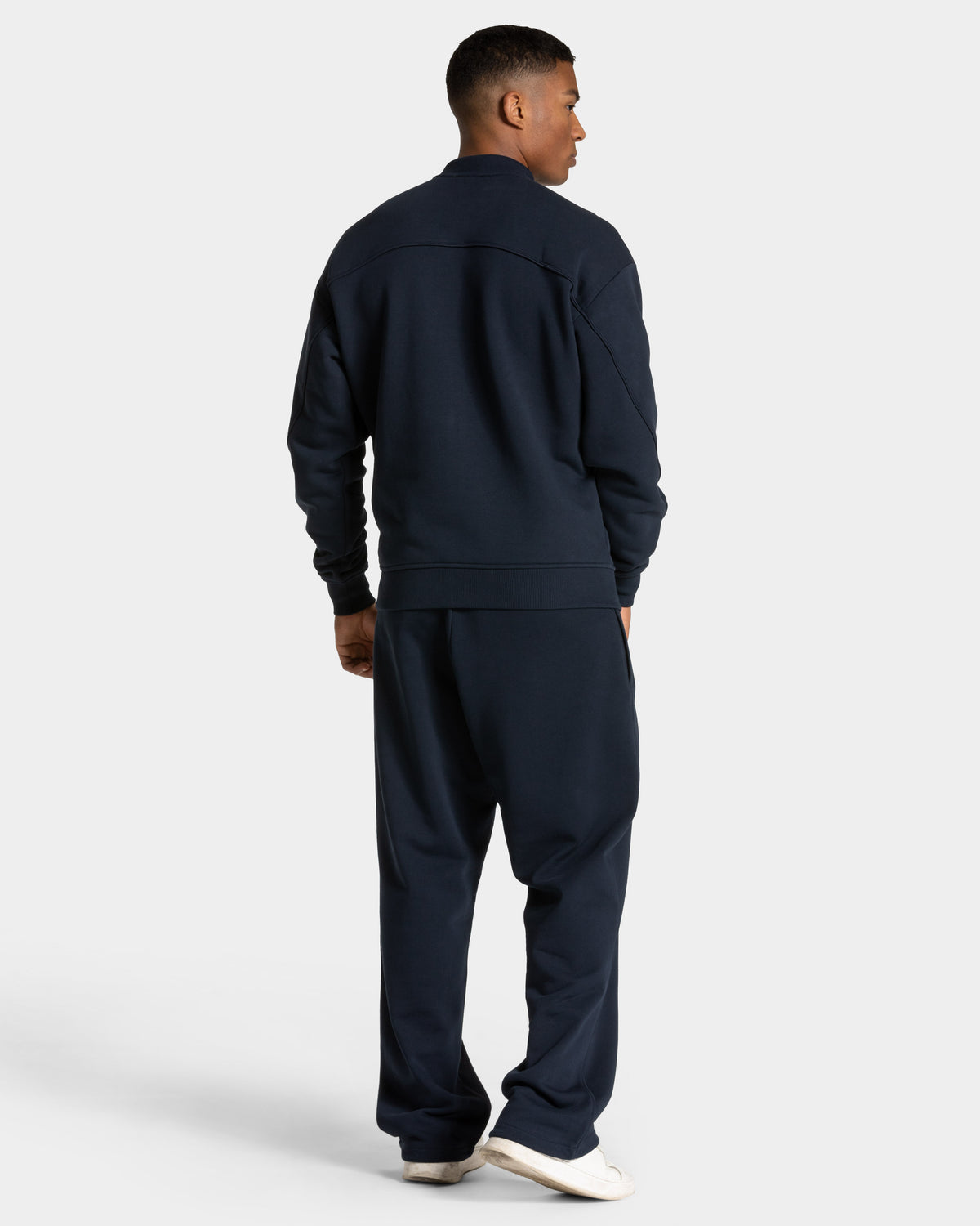 Contrastline Zip Sweater ‘Midnight’
