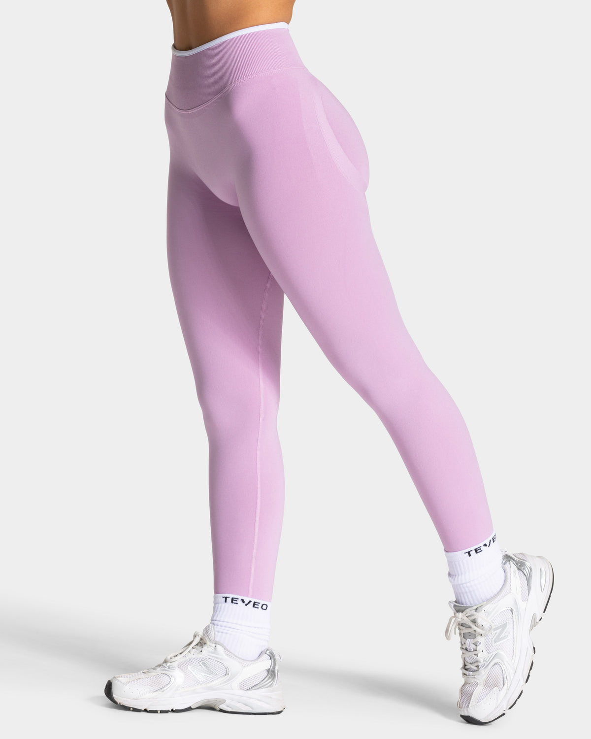 Legginsy Contrastline Sculpt Scrunch „Orchid”