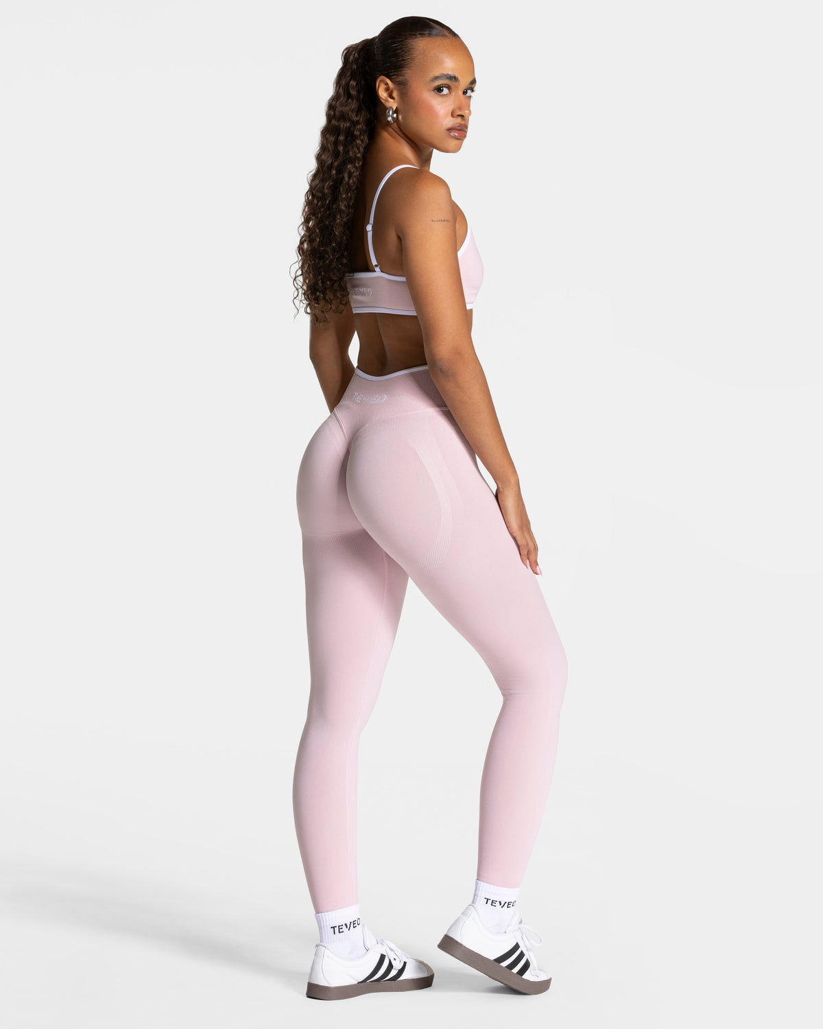 Leggings Sculpt Scrunch Contrastline "Rosa"